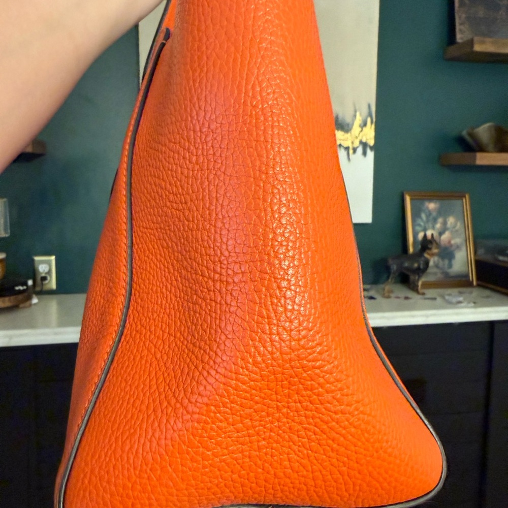 Gucci Orange Leather Tote with Pink Accent - Picture 10 of 16